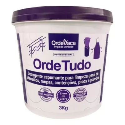 Detergente concentrado p/ limpeza geral utensílios ordenha