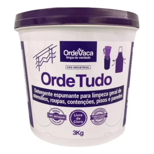 Detergente concentrado p/ limpeza geral utensílios ordenha