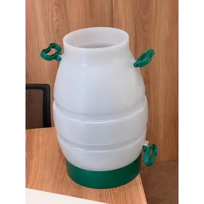 Tarro Latão De Leite 45 Litros Medição com 3 alças