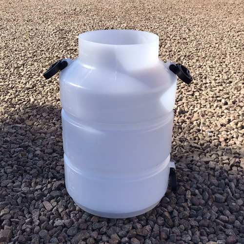 Balde para Ordenhadeira Plástico 40L com 3 Alças Sgamaq