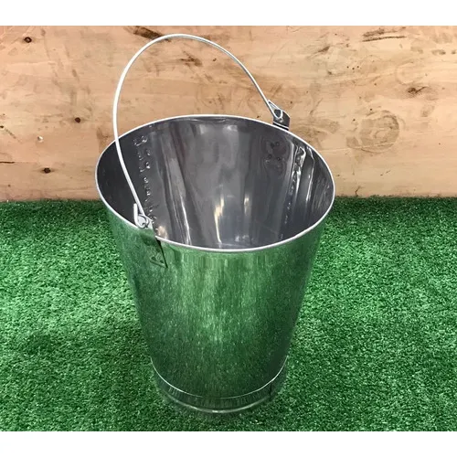 Balde de leite ordenha oval inox 12litros graduado