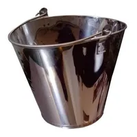 Balde de leite ordenha oval inox 12litros graduado - imagem 1