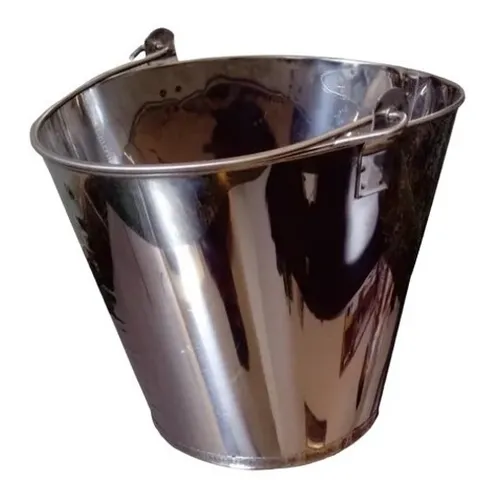 Balde de leite ordenha oval inox 12litros graduado