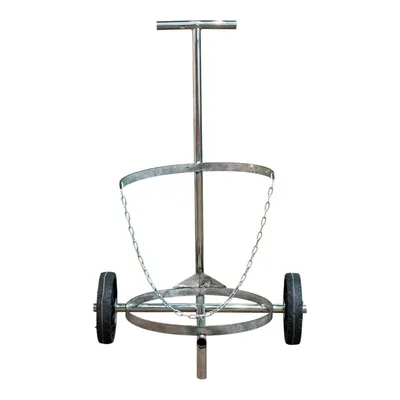 Carrinho Transpote De Latão De Leite 40/50 Lts (INOX)