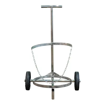 Carrinho Transpote De Latão De Leite 40/50 Lts (INOX)