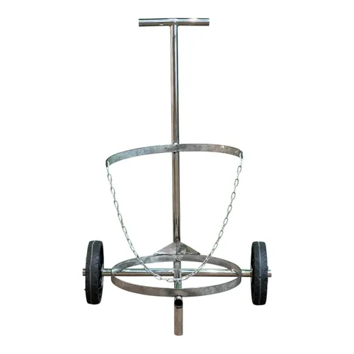 Carrinho Transpote De Latão De Leite 40/50 Lts (aço-carbono)