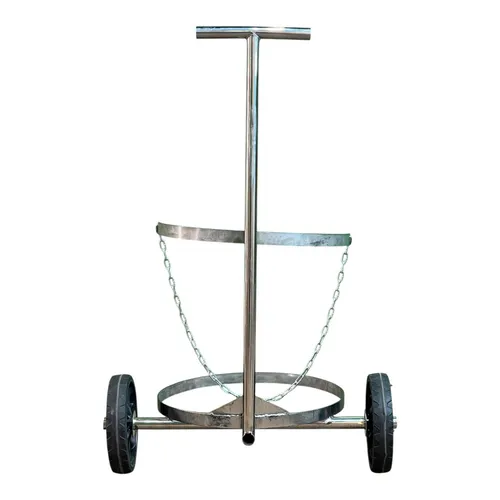 Carrinho Transpote De Latão De Leite 40/50 Lts (aço-carbono)