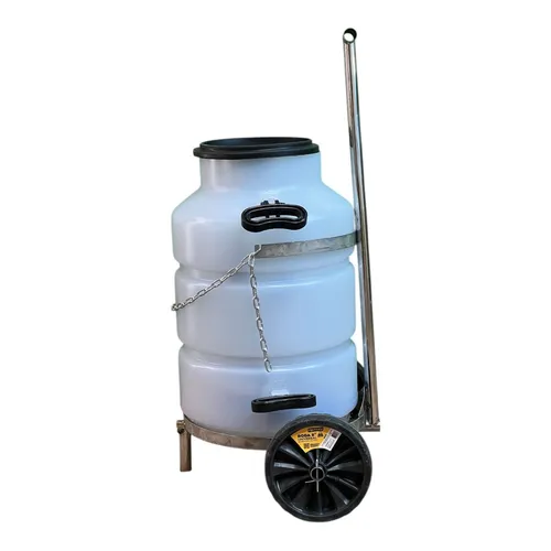 Carrinho Transpote De Latão De Leite 40/50 Lts (aço-carbono)