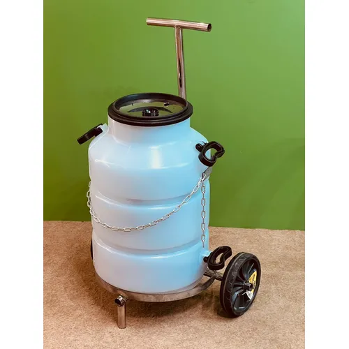 Carrinho Transpote De Latão De Leite 40/50 Lts (aço-carbono)