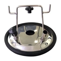 Tampa Do Tarro Latão Em Inox 2 Entradas P/ordenha Completa - imagem 1