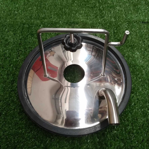 Tampa Do Tarro Inox 1 Saída Com Junta De Borracha