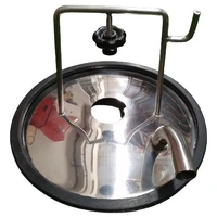 Tampa Do Tarro Inox 1 Saída Com Junta De Borracha - imagem 1