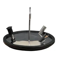 TAMPA DO TARRO INOX CEGA 3 FUROS E jUNTA (1 VACUO 2 LEITE) - imagem 3