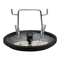 TAMPA DO TARRO INOX CEGA 3 FUROS E jUNTA (1 VACUO 2 LEITE) - imagem 2