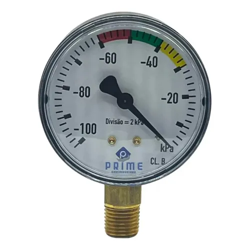 Vacuômetro Analógico 100 Kpa Seco Para A Ordenhadeira