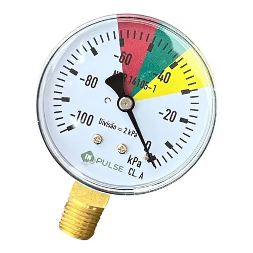 Vacuômetro analógico 100 kpa seco para a ordenhadeira