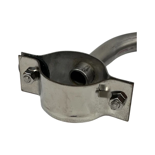 ABRAÇADEIRA INOX ENTRADA DO LEITE 180 - CANO 50MM - TUBO 19MM - Prateado