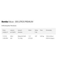 Bomba de vacuo 300 litros Triunfo (2 pes) palheta aramida - imagem 11