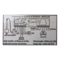 Caixa De Comando Com Placa Eletrônica Para Boia Bipolar - imagem 7