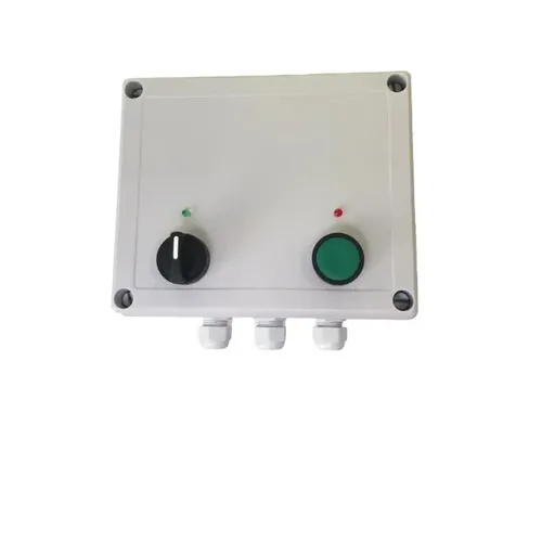 Caixa de comando com placa eletrônica para boia bipolar