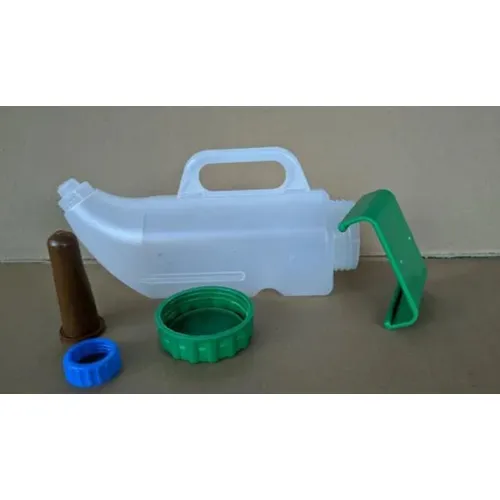 Amamentador para bezerro 2,5 litros com suporte.