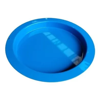 Tampa Cega Do Deposito De Vacuo Azul Prime
