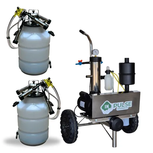Ordenhadeira Móvel Inox In Pulse - BV 300 - Motor 1 cv - 1 a 2 conjuntos