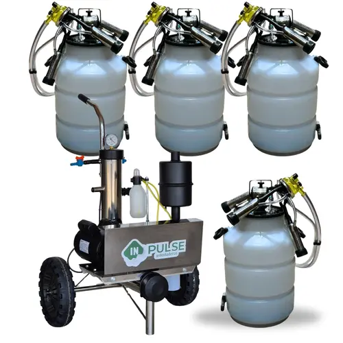 Ordenhadeira Móvel Inox In Pulse - BV 300 - Motor 1 cv - 1 a 2 conjuntos