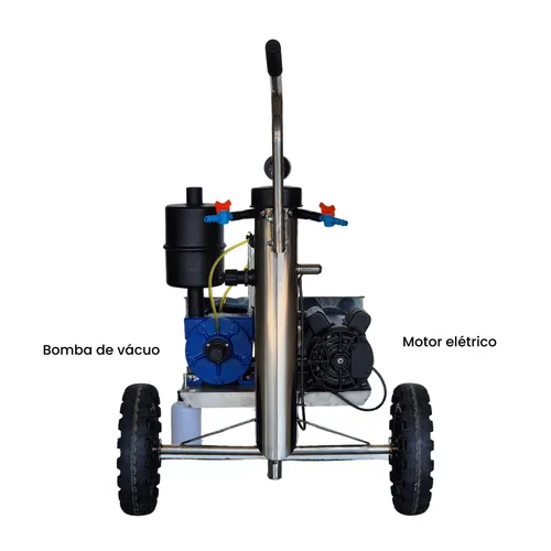 Ordenhadeira Móvel Inox In Pulse - BV 300 - Motor 1 cv - 1 a 2 conjuntos