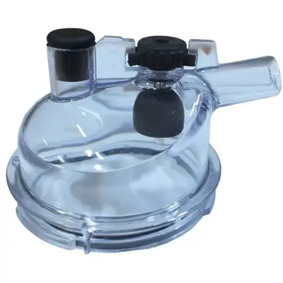 Tampa Coletor Leite Madema 450ml Completa Para Ordenhadeira - Cinza - cinza