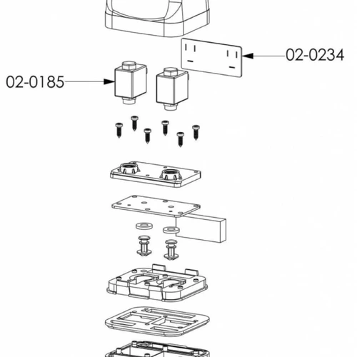 Válvula solenoide 8W pulsador eletrônico GMZ