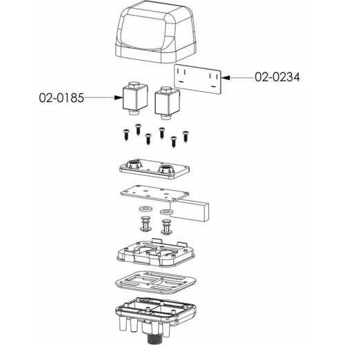 Válvula solenoide 8w pulsador eletrônico Gimenez