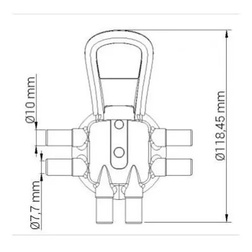 Distribuidor De Vacuo Para Coletor Orbital