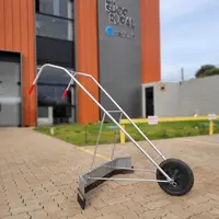 Carrinho Raspador De Esterco Em Aço Galvanizado Com Rodas  - imagem 5