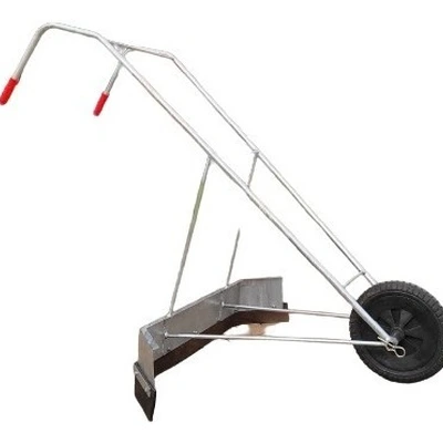 Carrinho Raspador De Esterco Em Aço Galvanizado Com Rodas 