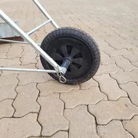 Carrinho raspador de esterco em aço galvanizado com rodas - imagem 15