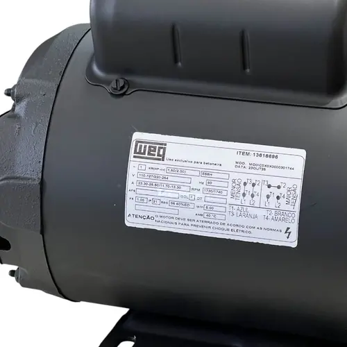 Motor 2cv Weg Mono Bx Rotacao Aberto