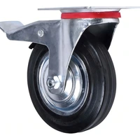 Rodizio Roda Rodinha Borracha Giratório 5 Polegadas -  100kg - imagem 10