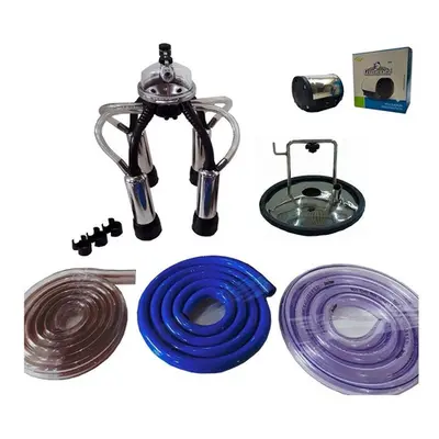 Conjunto ordenha tampa 1 saida pulsador mangueira e coletor