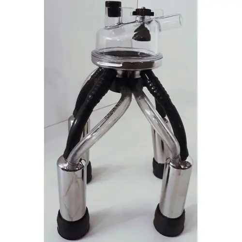 Conjunto ordenha tampa 1 saida pulsador mangueira e coletor