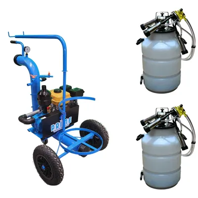 Ordenhadeira Móvel Prime com sup. de conjunto - Motor a gasolina