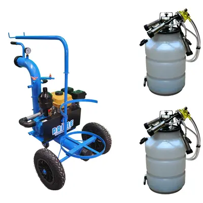 Ordenhadeira Móvel Prime com sup. de conjunto - Motor a gasolina