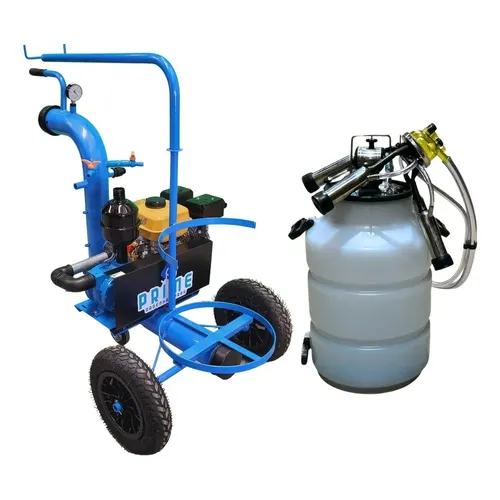 Ordenhadeira Móvel Prime com sup. de conjunto - Motor a gasolina