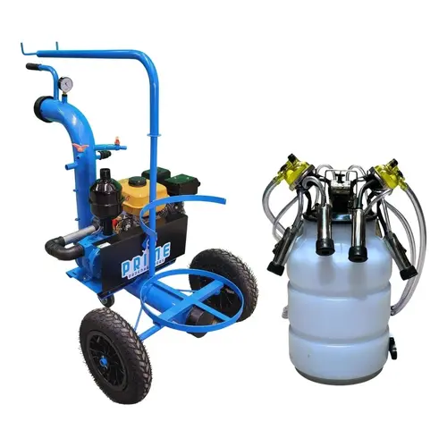 Ordenhadeira Móvel Prime com sup. de conjunto - Motor a gasolina
