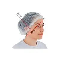 100 Touca Descartável Tnt Branca C/ Elástica C/ Nota Anvisa - imagem 2