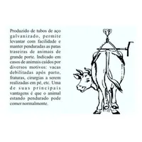 Levantador De Gado  Reforçado E Zincado, Gado Debilitado - imagem 2