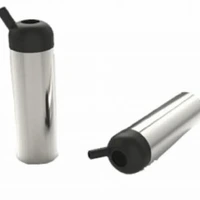 Capa de teteira inox com a ponta em nylon furo 19mm 1 anel - imagem 1