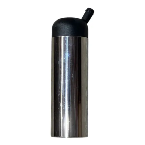 Capa de teteira inox com a ponta em nylon furo 17mm 2 anéis