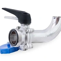 Válvula borboleta sanitária aliviada com tampa - imagem 1