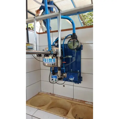 Unidade Final Ordenhadeira Canalizada Em Inox 50 Lt Completa